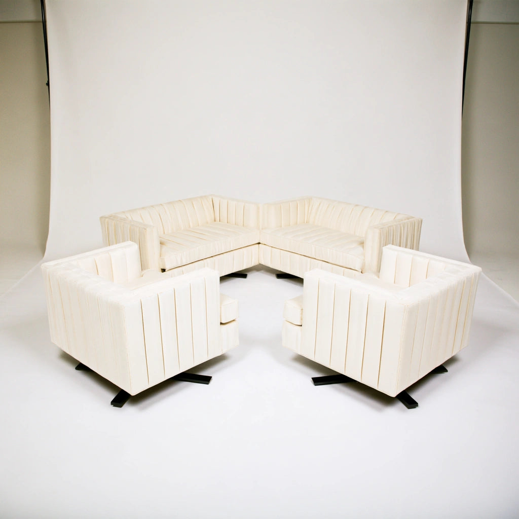 Accentfauteuil draaibaar, kleur grijs