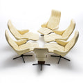 Accentfauteuil draaibaar, kleur grijs