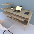 Bureau van hout, kleur naturelbruin