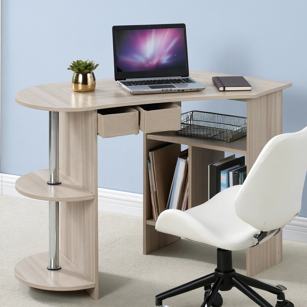 Bureau van hout, kleur naturelbruin