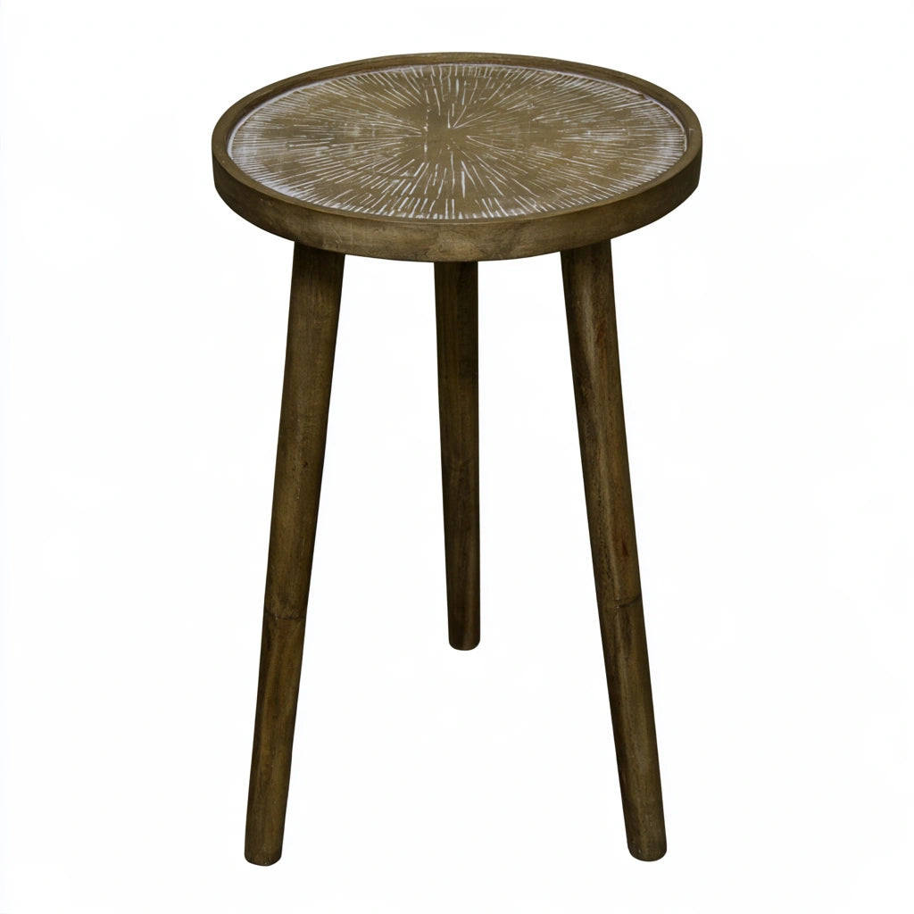 Bijzettafel van hout, kleur naturelbruin