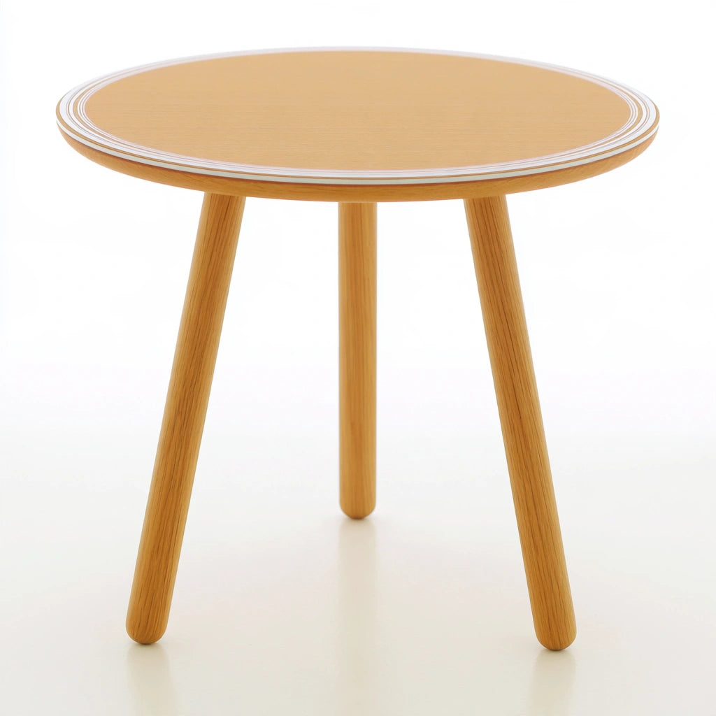 Bijzettafel van hout, kleur naturelbruin