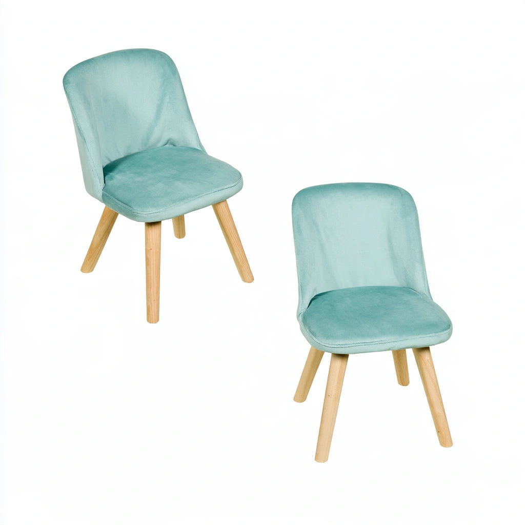 Accentfauteuil met fluwelen bekleding, kleur petrolblauw