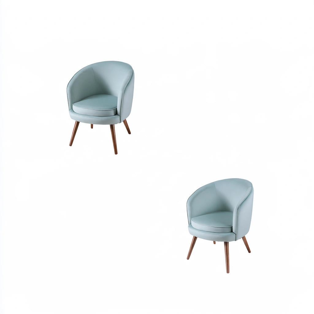 Accentfauteuil met fluwelen bekleding, kleur petrolblauw